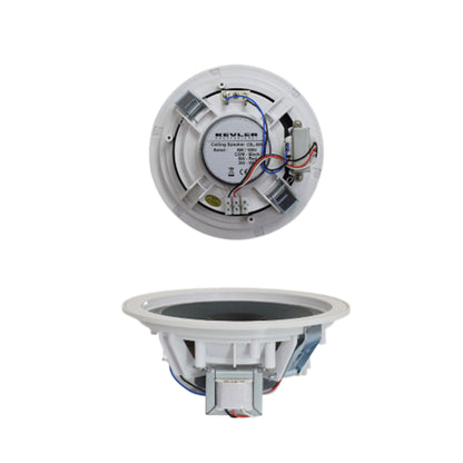 KEVLER CSL-605 6" Full Range Frameless Ceiling Speaker with Grille, 100Hz to 16KHz Frequency Response and 93dB Sensitivity Level, 7.2Ohms Impedance and 100V TAP Function