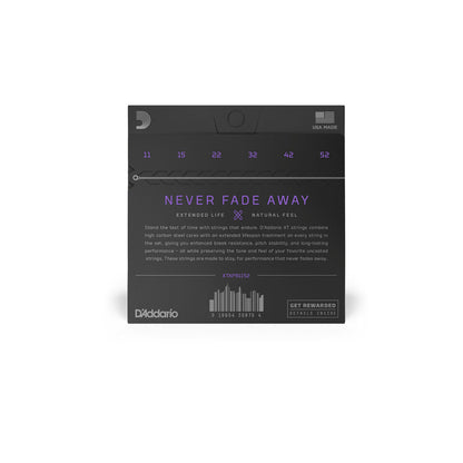D'Addario Acoustic Custom Light Phosphor Bronze Coated Guitar Strings Set (.11-.052mm) | XTAPB1152