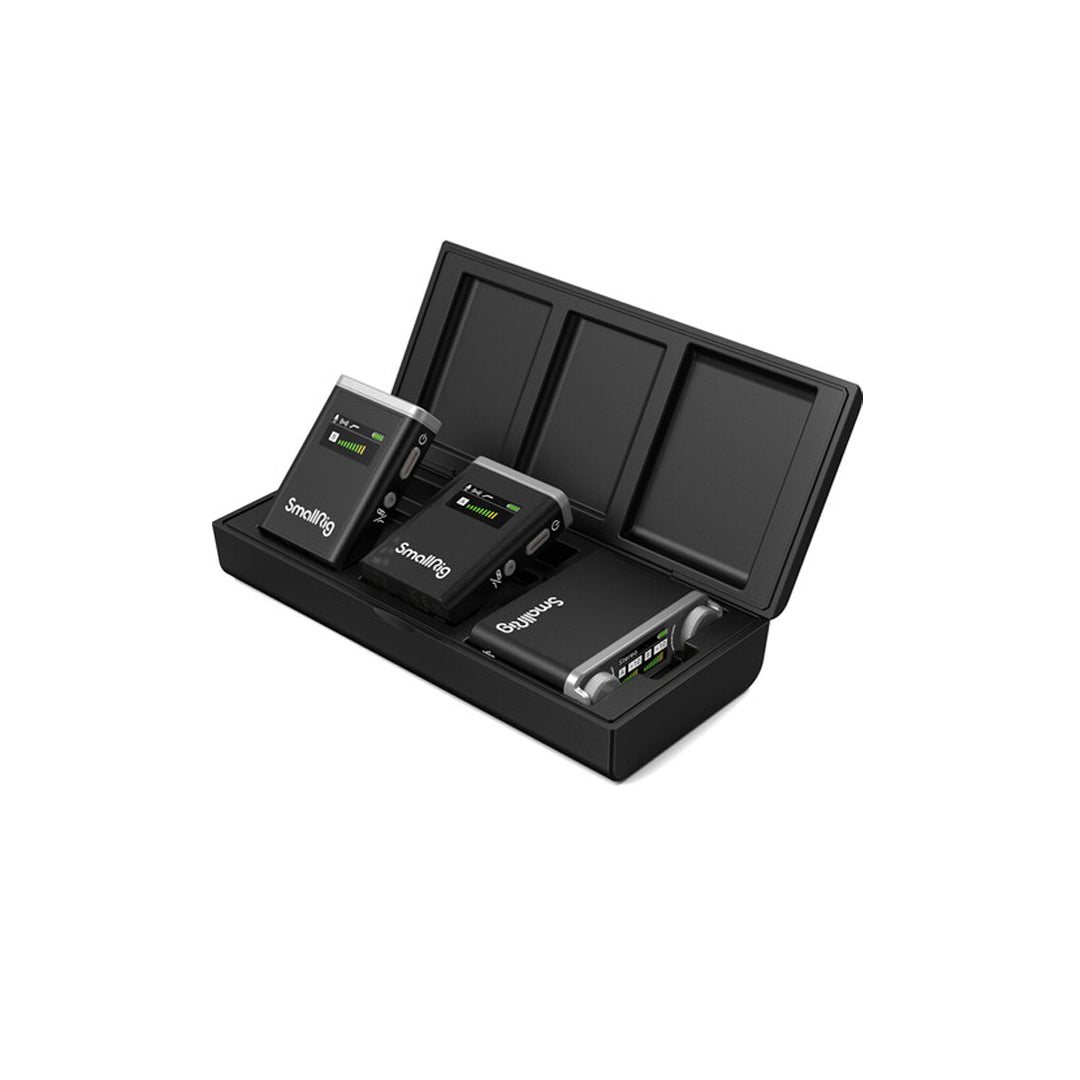 SmallRig Forevala W60 2-Person Compact Wireless Microphone System 2.4GHz with LCD Displays | 3487