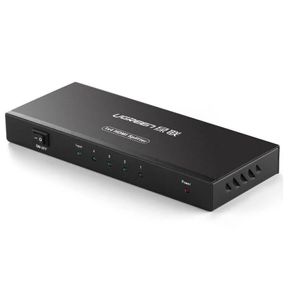 UGREEN 4-Port HDMI Amplifier Splitter for DVD, Cable Box, PC, Xbox, PS3 | 40202