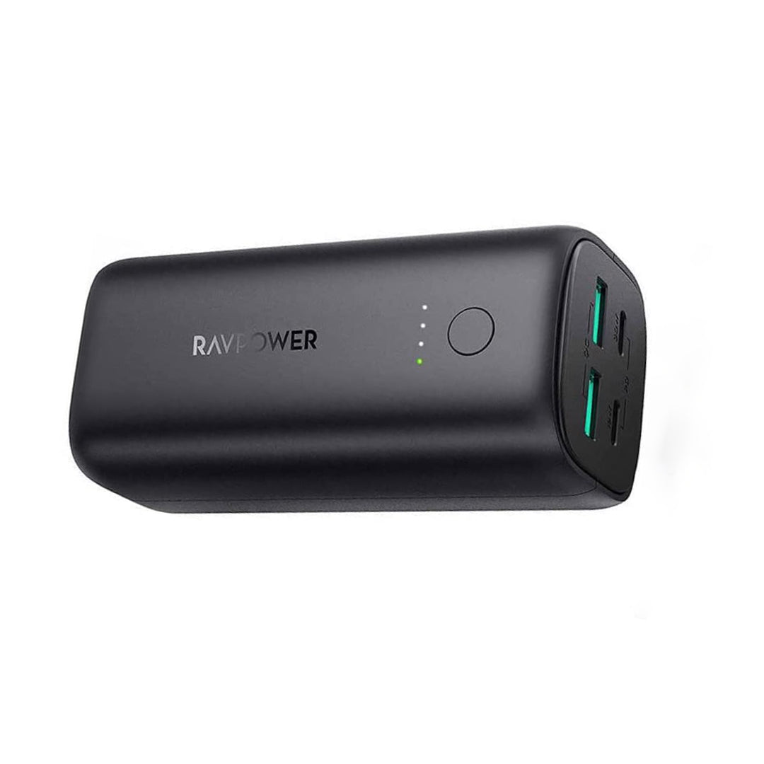 RAVPower 20000mAh Powerbank Dual Power Delivery PD & Quick Charging 50W with Universal Compatibility Portable Charger | RP-PB208