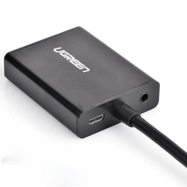 UGREEN 1080P 60Hz HDMI to VGA Adapter Converter with Audio and Micro USB Port for TV, PC, Laptops, Projectors | 40233