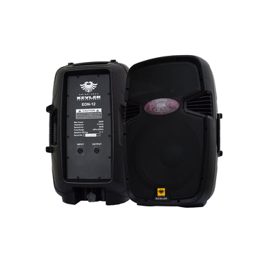 KEVLER EON-12 12" 500W 2-Way Bass Reflex Full Range Passive Loud Speaker with Multiple Handles, Bottom Pole Mount, Multi Angle Enclosure and Easy Daisy-Chain Loop Connection