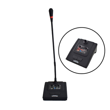 KEVLER CM-100UR Supercardioid Condenser Conference USB Gooseneck Microphone with LCD Display, Volume Control, MP3 / Record and Chime Function for Paging, Meetings and Public Speaking
