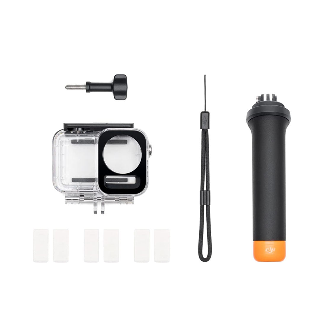 DJI Diving Accessory Kit with Waterproof Case, Floating Handle, Locking Screw and Anti-Fog Inserts with 60m Max Water Depth for Osmo Action 3 Sports Camera
