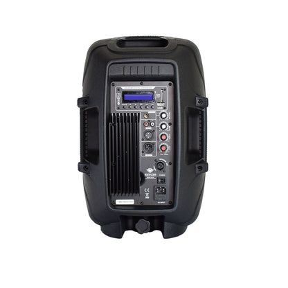 [CLEARANCE] KEVLER EON-10A 10" 300W 2-Way Full Range Active Loud Speaker (PAIR) with LCD Display and Class D Amplifier, Built-In USB Port / FM / Bluetooth Function, XLR Line / 2 Mic / RCA I/O and Speaker Out