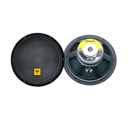 KEVLER GT-12W 300W 12" Base Speaker Driver with 50Hz-7KHz Frequency Response, 98dB Sensitivity Level and 8 Ohms Impedance