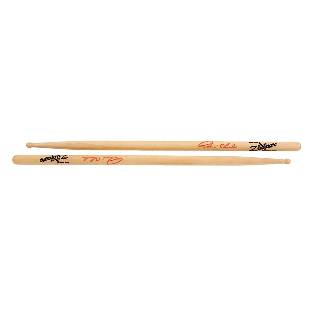 Zildjian Dennis Chambers Artist Series Drumsticks with Hickory Wood Round Tip for Drums and Cymbals | ZASDC