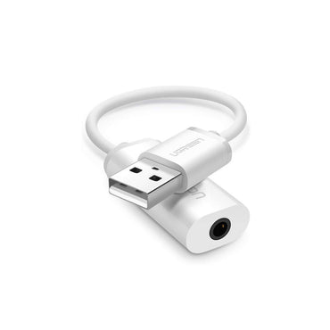 [CLEARANCE] UGREEN USB 2.0 Male to 3.5mm AUX Audio Jack Adapter Stereo Converter for Headphones, PC, Laptops, Game Consoles | 30712