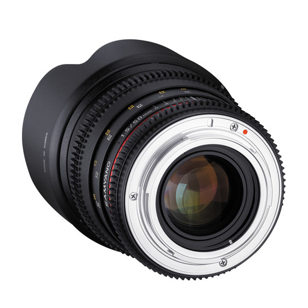 Samyang 50mm T1.5 VDSLR AS UMC Manual Focus Cine Lens for Full Frame Canon EF-M Mount Cameras | SYDS50M-C