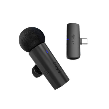 [CLEARANCE] Fifine M6 2.4GHz Wireless Lavalier Lapel Microphone System with Clip and USB Type C Receiver for Smartphones and Vlogging