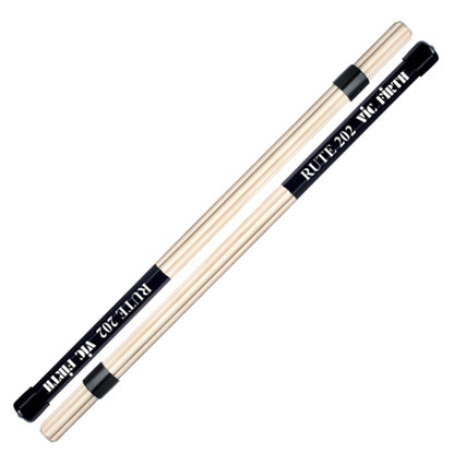 Vic Firth Rute 202 / 606 Drumsticks with Rubber Handles and 19 Dowels (.125") or 7 Dowels (.188")