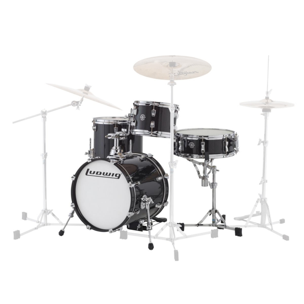 Ludwig LC179X Questlove Breakbeats 4-Piece Shell Pack Drum Set with 10