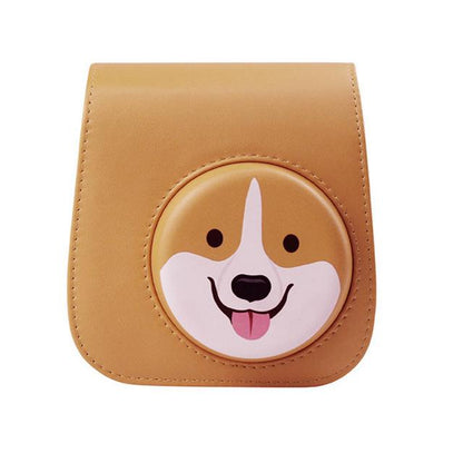 [CLEARANCE] Pikxi BMP11 Fujifilm Instax Mini 11 PU Leather Camera Case Bag with Shoulder Strap & Back Side Pocket (Cute Designs)