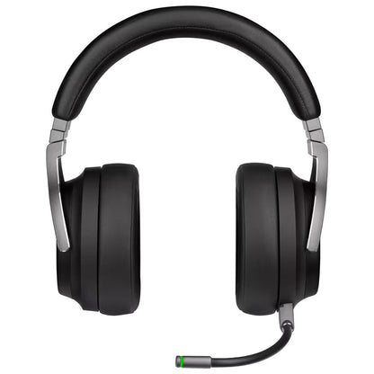 [CLEARANCE] CORSAIR Virtuoso iCUE RGB Wireless High Fidelity Gaming Headset Headphones w/ 7.1 Surround Sound, Detachable Broadcast-Grade Omnidirectional Microphone, Slipstream / USB & 3.5mm AUX Wired for PC Laptop and Consoles (Carbon)