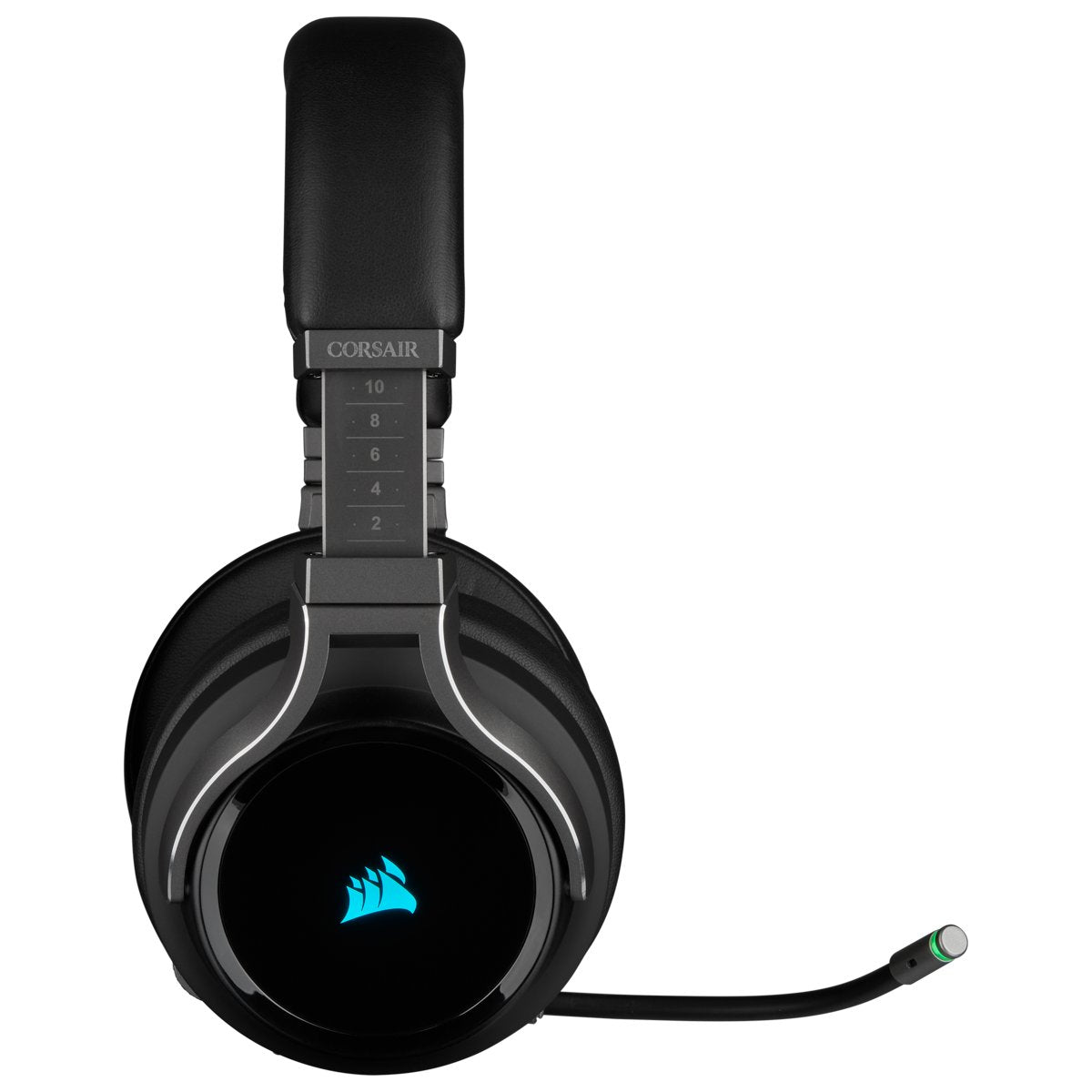 CORSAIR Virtuoso iCUE RGB Wireless High Fidelity Gaming Headset Headphones w/ 7.1 Surround Sound, Detachable Broadcast-Grade Omnidirectional Microphone, Slipstream / USB & 3.5mm AUX Wired for PC Laptop and Consoles (Carbon) | CA-9011185-AP