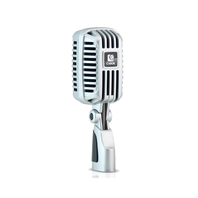 CAROL CLM-101 Classic Retro Dynamic Dual Supercardioid Vocal Microphone with Adjustable Hinge and Slide Switch for Live Stage Performance & Studio Recording