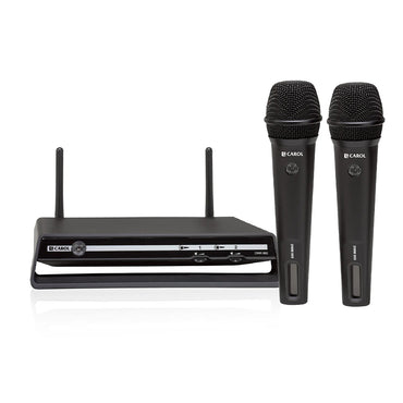 CAROL DWR-882 2.4GHZ Dual Handheld Digital Wireless Microphone with 16 Channel, 20 Meters Transmission Range