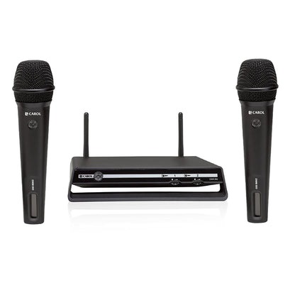 CAROL DWR-882 2.4GHZ Dual Handheld Digital Wireless Microphone with 16 Channel, 20 Meters Transmission Range