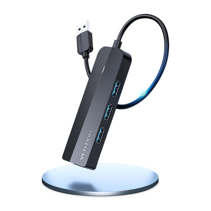 [CLEARANCE] Vention 3-Port USB 3.0 Nickel Plated 0.15-Meter Hub with 1000Mbps Gigabit Ethernet LAN Adapter and Micro-USB Power Port for Keyboards, Mouse, Flash Drive | CHNBB