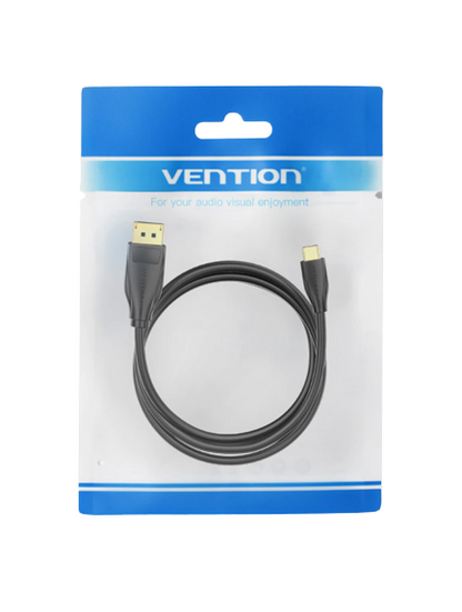 Vention USB-C to DisplayPort Cable 4k 60Hz Gold Plated (CGYB) for Laptop PC Monitor TV Projector (Available in Different Lengths)