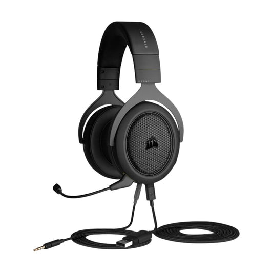 CORSAIR HS70 Gaming Headphone with Simultaneous Bluetooth and Wired Connection, Windows Sonic Surround Sound Support, Detachable Microphone and On-ear Controls for PC Computer Laptop and Gaming Consoles (EU Version) | CA-9011227-EU