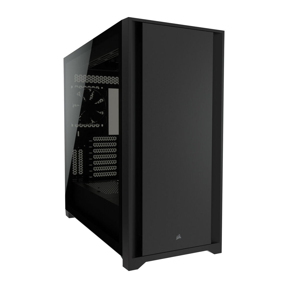 CORSAIR 5000D Mid-Tower ATX PC Case with Slide-On Tempered Glass Side Panel, 6 Drive Slots and Vertical GPU Mounting Support (Black, White) | CC-9011208-WW CC-9011209-WW