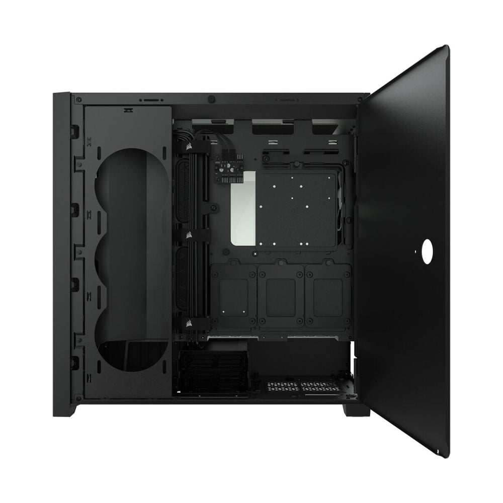 CORSAIR 5000D Mid-Tower ATX PC Case with Slide-On Tempered Glass Side Panel, 6 Drive Slots and Vertical GPU Mounting Support (Black, White) | CC-9011208-WW CC-9011209-WW