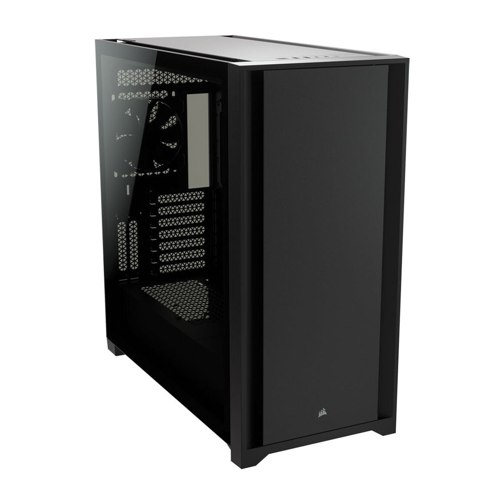 CORSAIR 5000D Mid-Tower ATX PC Case with Slide-On Tempered Glass Side Panel, 6 Drive Slots and Vertical GPU Mounting Support (Black, White) | CC-9011208-WW CC-9011209-WW