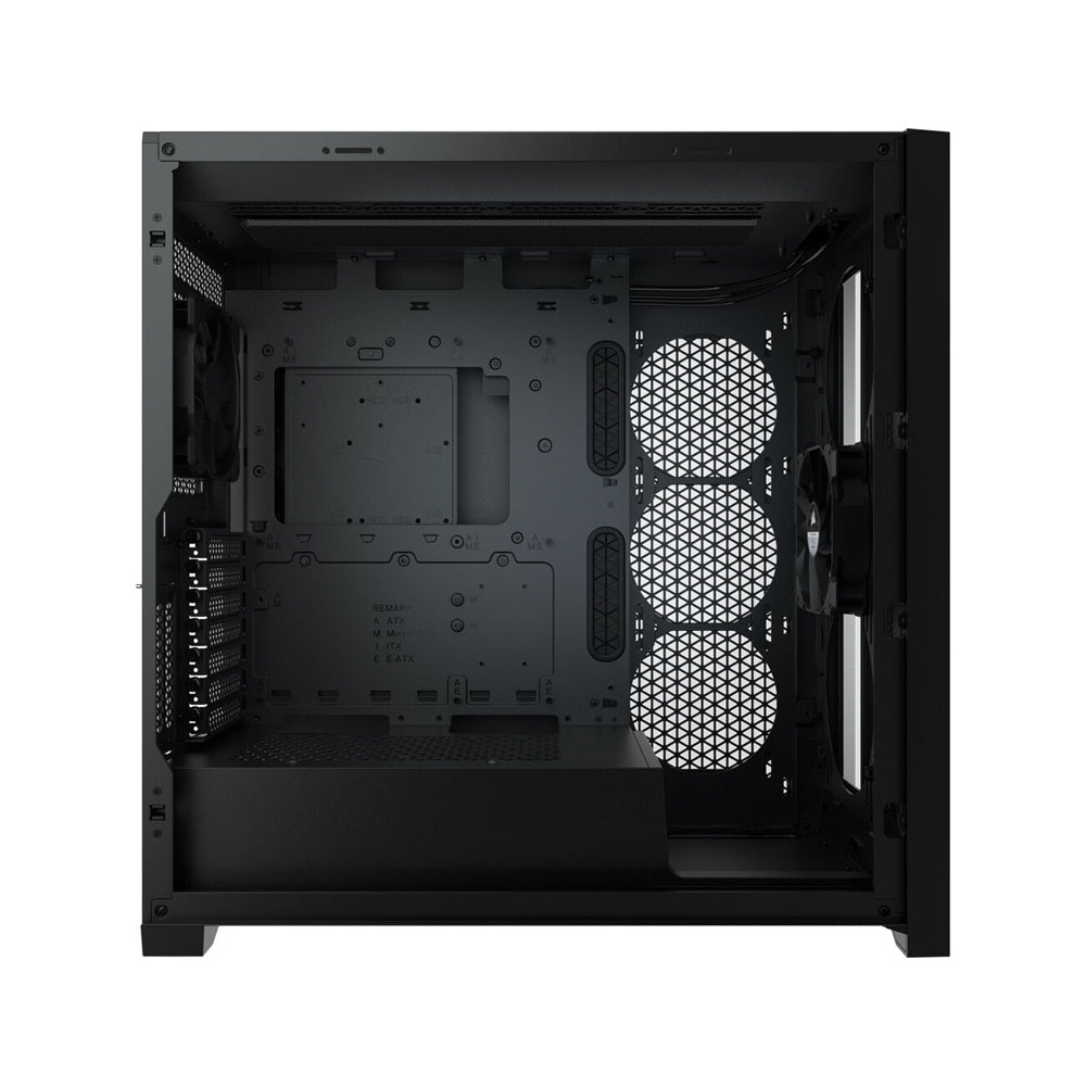 CORSAIR 5000D Mid-Tower ATX PC Case with Slide-On Tempered Glass Side Panel, 6 Drive Slots and Vertical GPU Mounting Support (Black, White) | CC-9011208-WW CC-9011209-WW