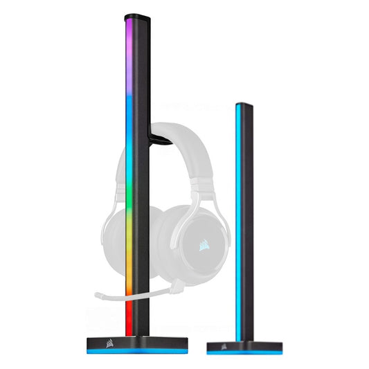 CORSAIR LT100 iCUE RGB Smart Lighting Towers 2pcs Starter Kit with Reversible Pole, Customizable Light Effect Presets, Removable Headset Holder, Expandable up to 4 Towers | CD-9010002-NA