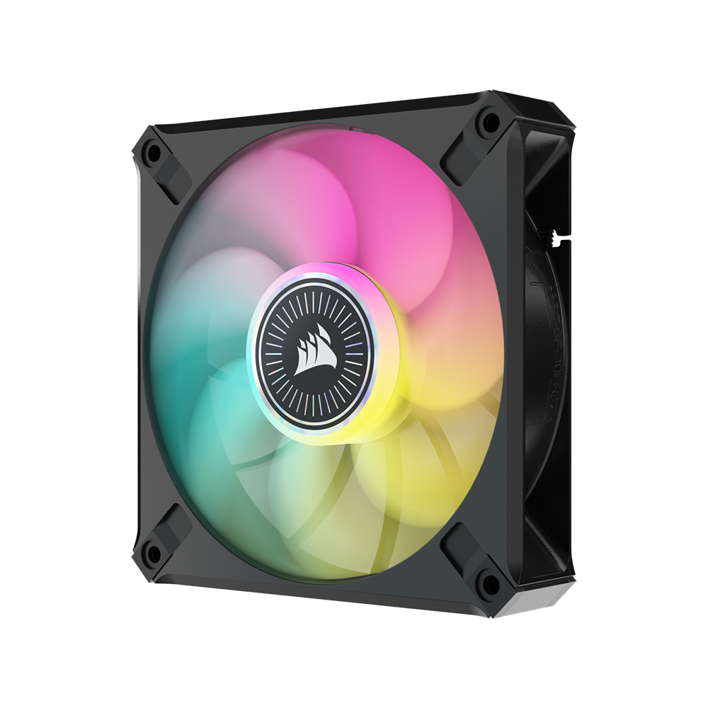 CORSAIR ML120 Elite Premium iCUE RGB 120mm Desktop System Unit PWM Cooling Fan with 2000 RPM Fan Speed, Magnetic Levitating Blade and for PC Computer (Black, White) | CO-9050116-WW, CO-9050112-WW