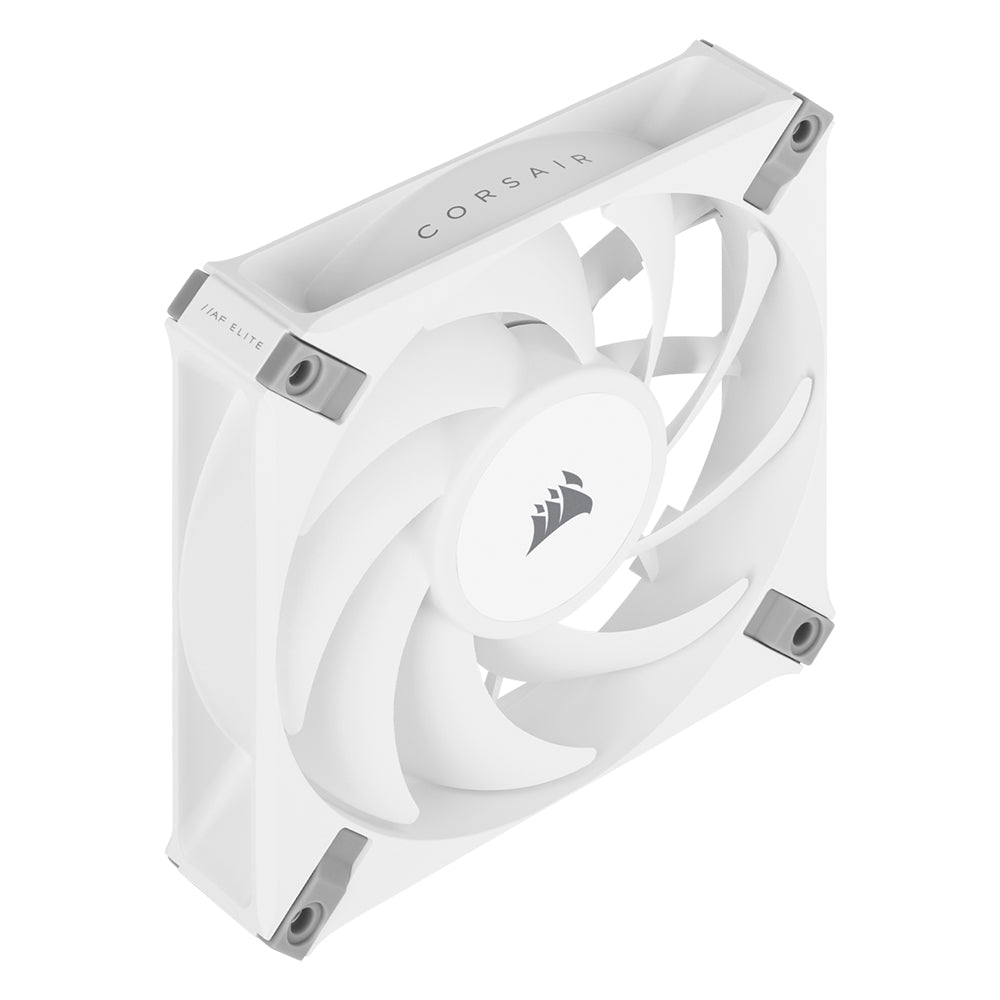 CORSAIR AF120 Elite 120mm Desktop System Unit PWM Cooling Fan with 1850 RPM Fan Speed, Fluid Dynamic Bearing, Low Noise Design and Commander Fan Controller Compatible (White) | CO-9050142-WW