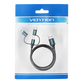 Vention 3 in 1 USB 2.0 to Micro USB, Type-C, and Mini USB Charging Cable for Smartphones (0.5M, 1M) | CQIB