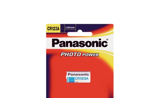 Panasonic CR123/ CR123A/ CR-123AW/1BE Photo Power Manganese Dioxide Lithium Battery 3V