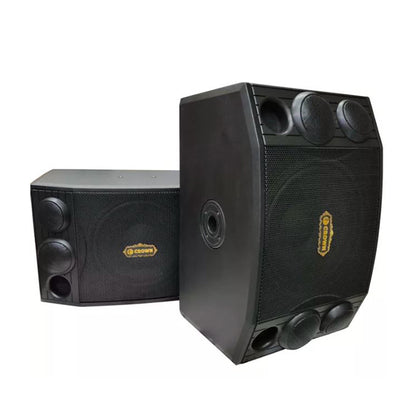 [CLEARANCE] Crown 700W 12" Woofer Karaoke 3-Way Speaker System with Built-In Left and Right 4" Midrange and 3" Tweeter, 40Hz-20KHz Frequency Response, Max 8 Ohms, 100dB Sensitivity Level | BF-1268