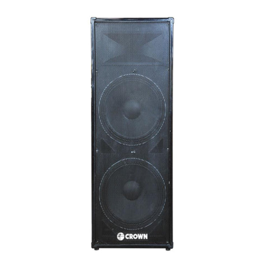Crown 800W 15" Woofer x 2 Instrumental 2-Way Karaoke Speaker with Full Range, 25Hz-20KHz Frequency Response, Max 8 Ohms Impedance and 102dB Sensitivity Level | BF-1508 PA