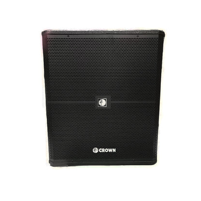 [CLEARANCE] Crown 400W 15" Active Subwoofer with Speaker Volume Control, Built-In 2 Full Range and High Pass XLR Male Input / Outputs, 2 RCA Jacks, 45Hz-18kHz Frequency Response, Max 8 Ohms Impedance and 98dB Sensitivity Level | BF-18SA