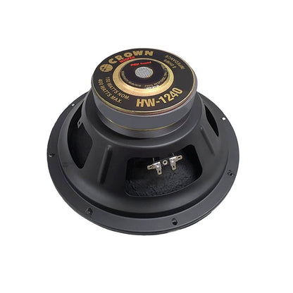 Crown 400W 12" Woofer Pro Sound Audio Speaker with 72Hz-2.5KHz Frequency Response, Max 8 Ohms Impedance, 49.5mm Voice Coil | HW-1240