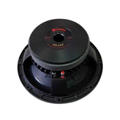 Crown 500W / 700W 10" Jack Hammer Series Professional Instrumental High Power Speaker with Aluminum Die-Cast, Max 8 Ohms Impedance, 23Hz-16kHz / 20Hz-17kHz Frequency Response and 109dB Sensitivity Level | JH-105, JH-107