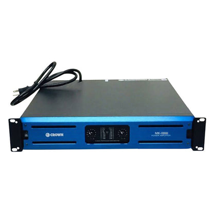 Crown 600W / 1000W Marksman Series Professional Power Amplifier with Dual-Channel Stereo, Parallel Input, LED Indicators, Mode Selection Switch (MK-600, MK-1000)