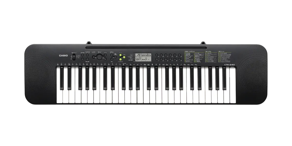 Casio CTK-240-FA 49 Keys Portable Digital Piano Keyboard with Adapter, Built-in Songs, Tones, Rhythms, and Auto-Accompaniment (Black)