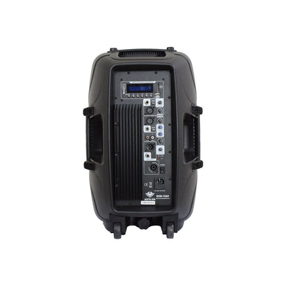 KEVLER EON-12A 12" 500W 2-way Full Range Active Loud Speaker with LCD Display and Class D Amplifier, Built-In USB Port / FM / Bluetooth Function, XLR Line / 2 Mic / RCA I/O and Speaker Out