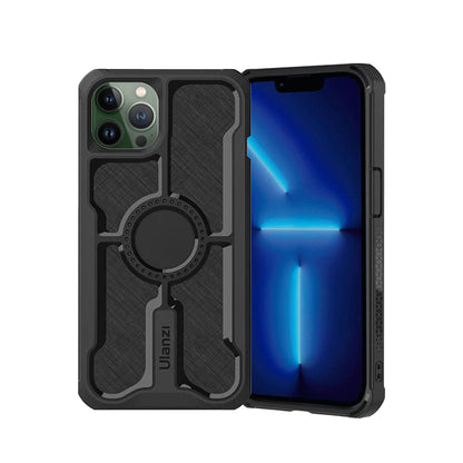 [CLEARANCE] Ulanzi O-LOCK Magnetic Smartphone Case with Wireless Charging Support, Shock and Drop Resistant, Anti-Collision, Anti-Scratch, Easy to Press, Lanyard Hole and Compatible to O-Lock Mounts | LOCK003 (iPhone 13 Pro Max)