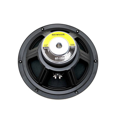KEVLER GT-15W 500W 15" Base Speaker Driver with 45Hz-7KHz Frequency Response, 98dB Sensitivity Level and 8 Ohms Impedance