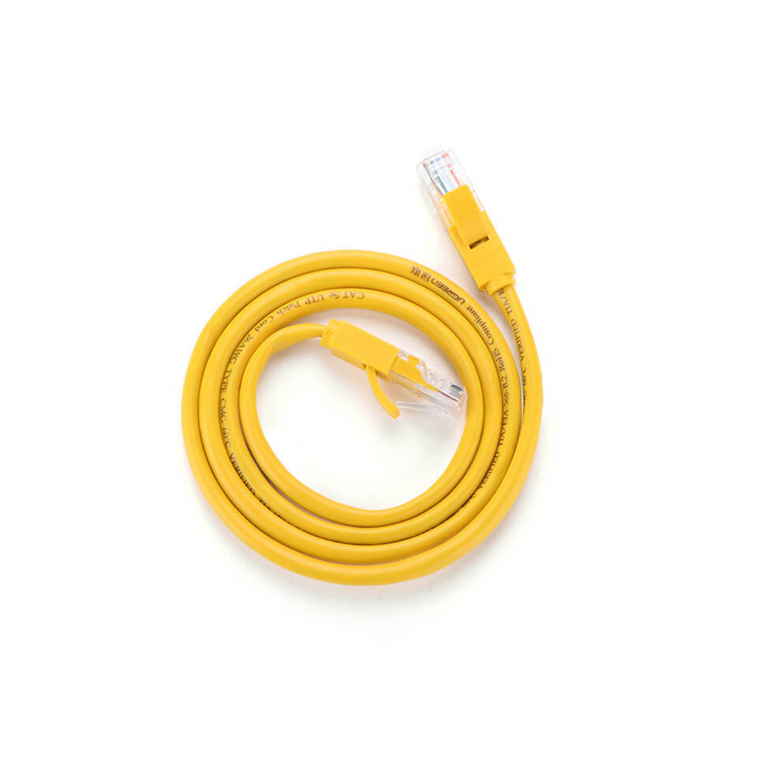 UGREEN CAT5e UTP LAN Ethernet Cable Patch Cord 10/100 Mbps (Yellow) (10M) | 30642