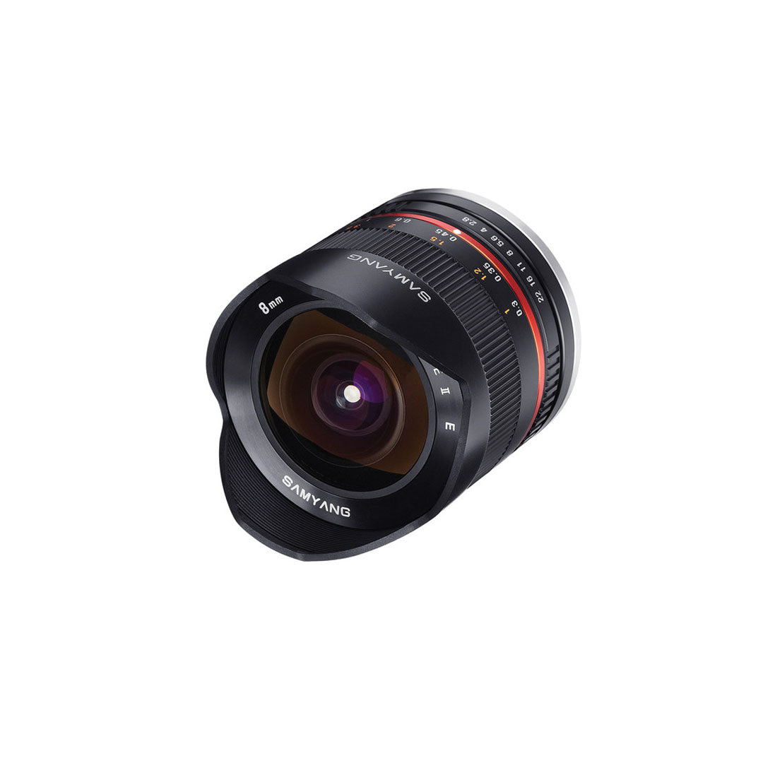 Samyang 8mm f/2.8 Fisheye II Manual Focus Wide Angle APS-C Lens for Canon EF-M Mount Cameras | SY8MBK28-M