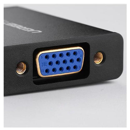 UGREEN 1080P 60Hz HDMI to VGA Adapter Converter with Audio and Micro USB Port for TV, PC, Laptops, Projectors | 40233