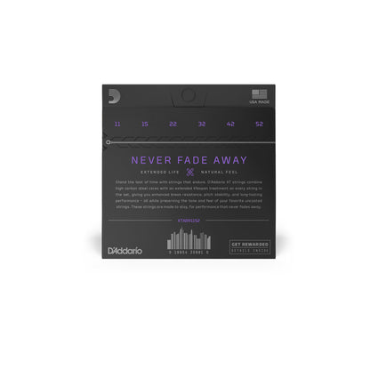 [CLEARANCE] D'Addario Acoustic 80/20 Light Gauge Bronze Coated Guitar Strings Set (.11-.052mm) | XTABR1152