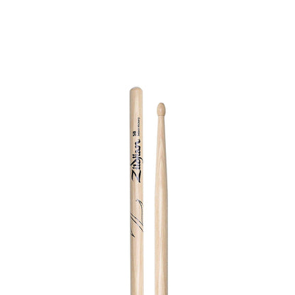 Zildjian Z5B Hickory Wood Oval Tip Teardrop Drumsticks for Drums and Cymbals